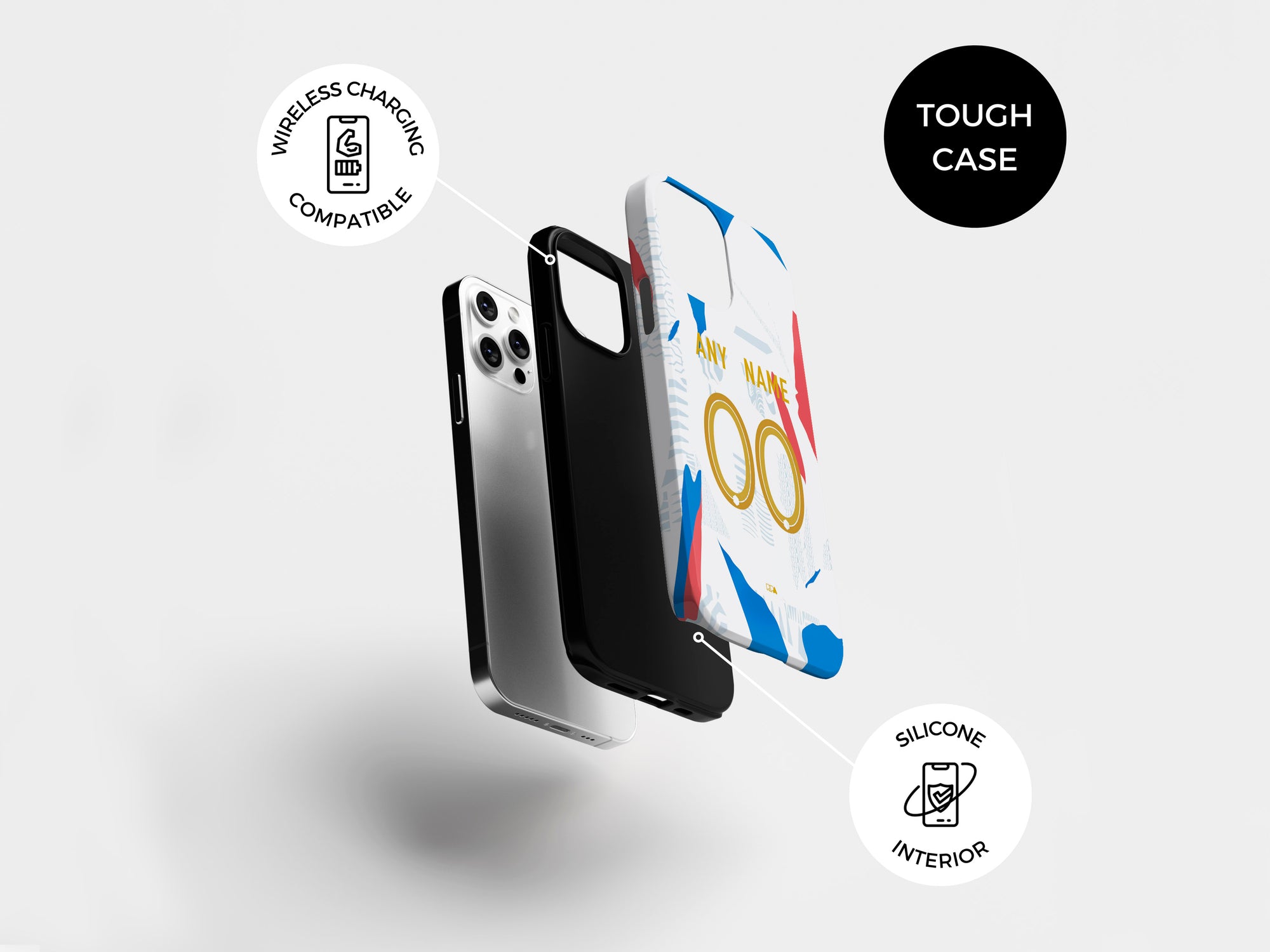 France Les Bleus 2022 World Cup Prematch Kit Phone Case