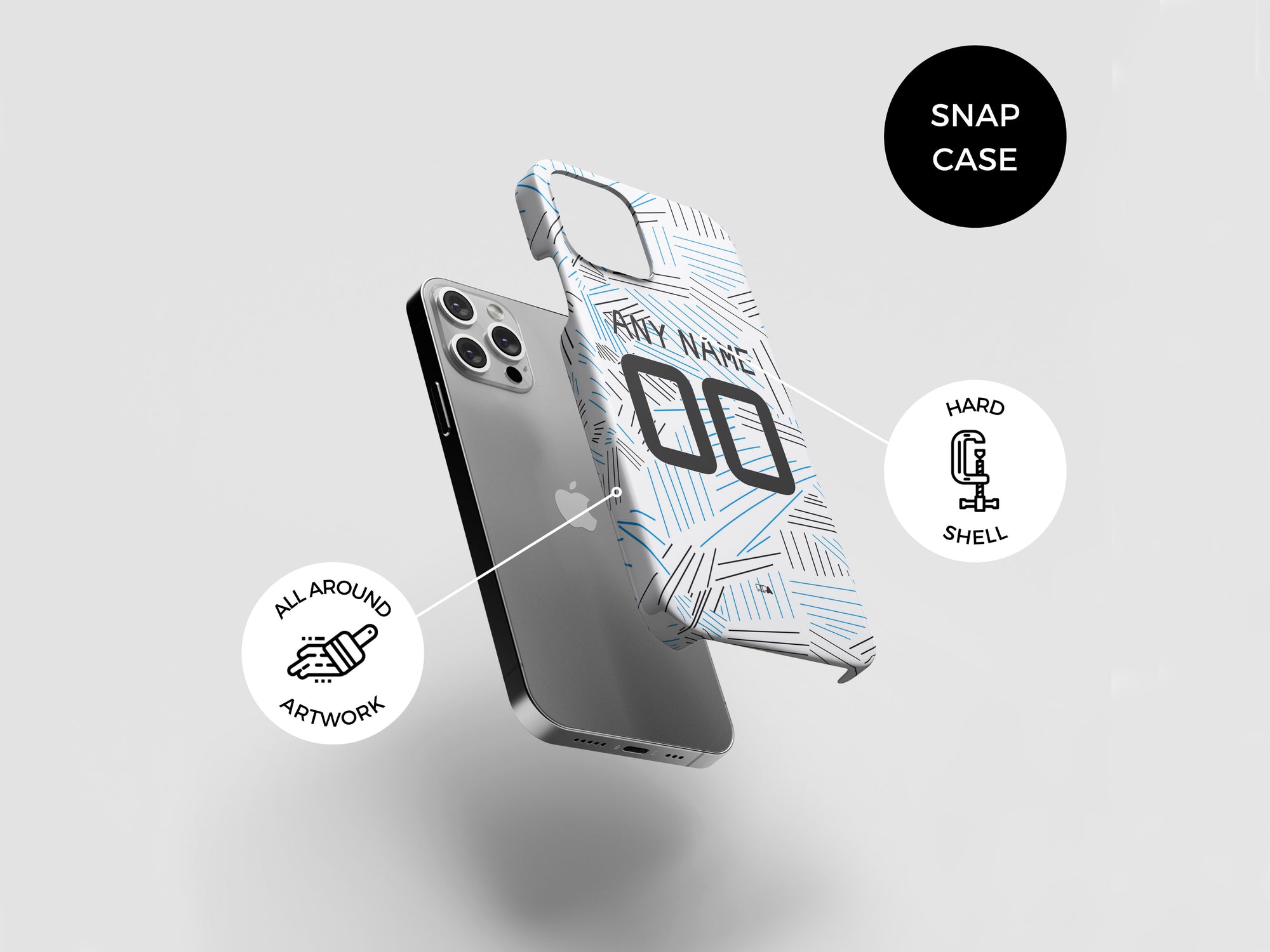 Brugge Blauw-Zwart 2022-23 Away Kit Phone Case