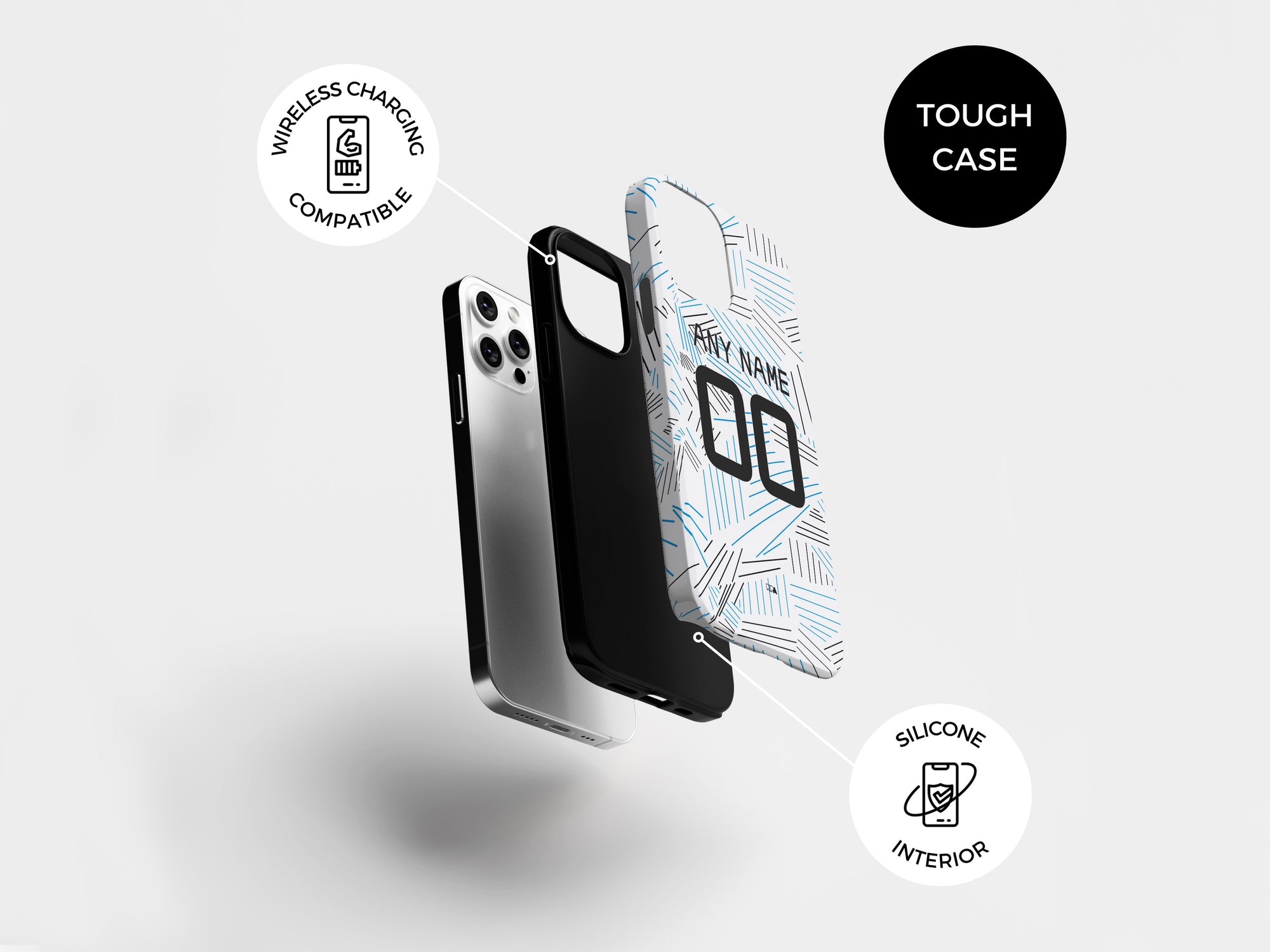 Brugge Blauw-Zwart 2022-23 Away Kit Phone Case
