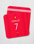 Manchester Red Devils 2021-22 Home Kit Coaster