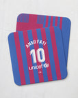 Barcelona Culés 2021-22 Home Kit Coaster