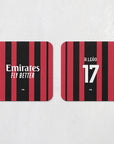 Milan Rossoneri 2021-22 Home Kit Coaster