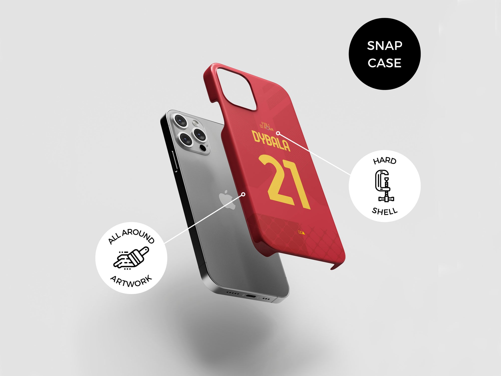 Roma Giallorossi 2022-23 Home Kit Phone Case