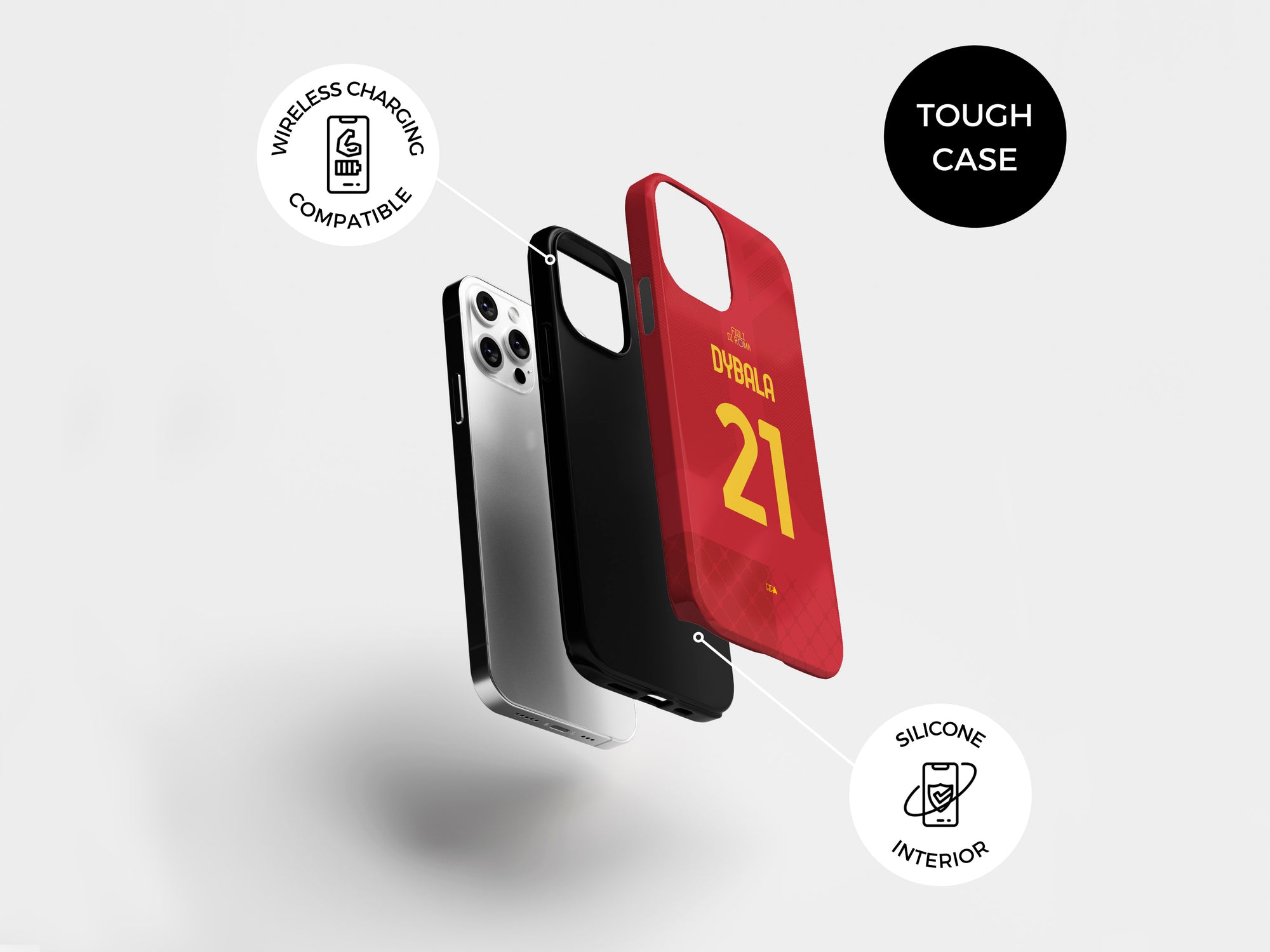 Roma Giallorossi 2022-23 Home Kit Phone Case