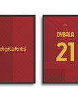 Roma Giallorossi 2022-23 Home Kit Print