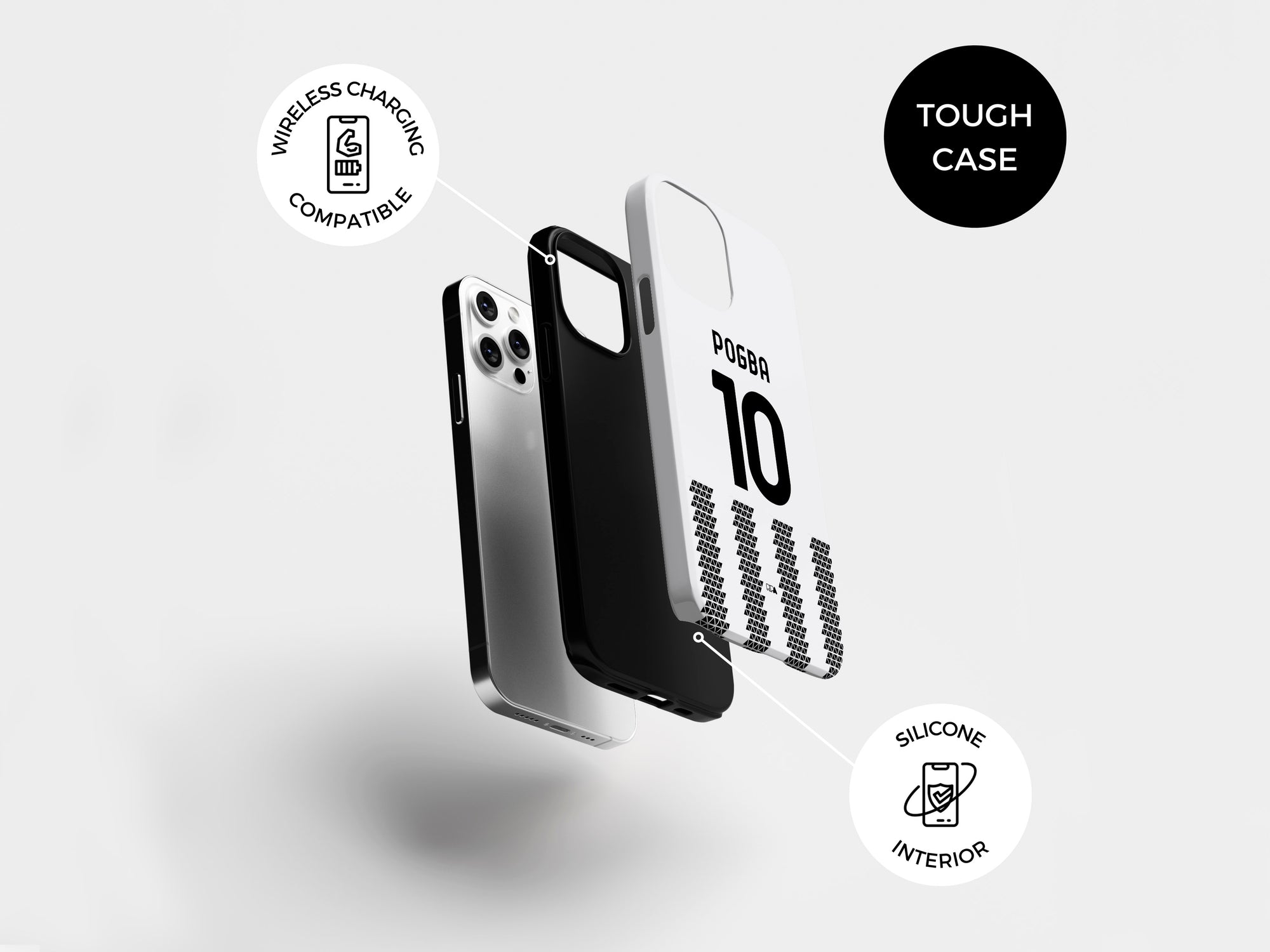 Piemonte Calcio Bianconeri 2022-23 Home Kit Phone Case