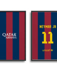 Barcelona Culés 2014-15 Home Kit Print