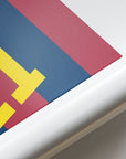 Barcelona Culés 2014-15 Home Kit Print