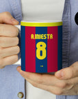 Barcelona Culés 2010-11 Home Kit Mug