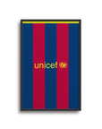 Barcelona Culés 2010-11 Home Kit Print