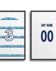 London Blues The Blues 2022-23 Away Kit Print