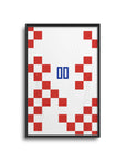 Croatia the Vatreni 2022 World Cup Home Kit Print