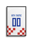 Croatia the Vatreni 2022 World Cup Home Kit Print