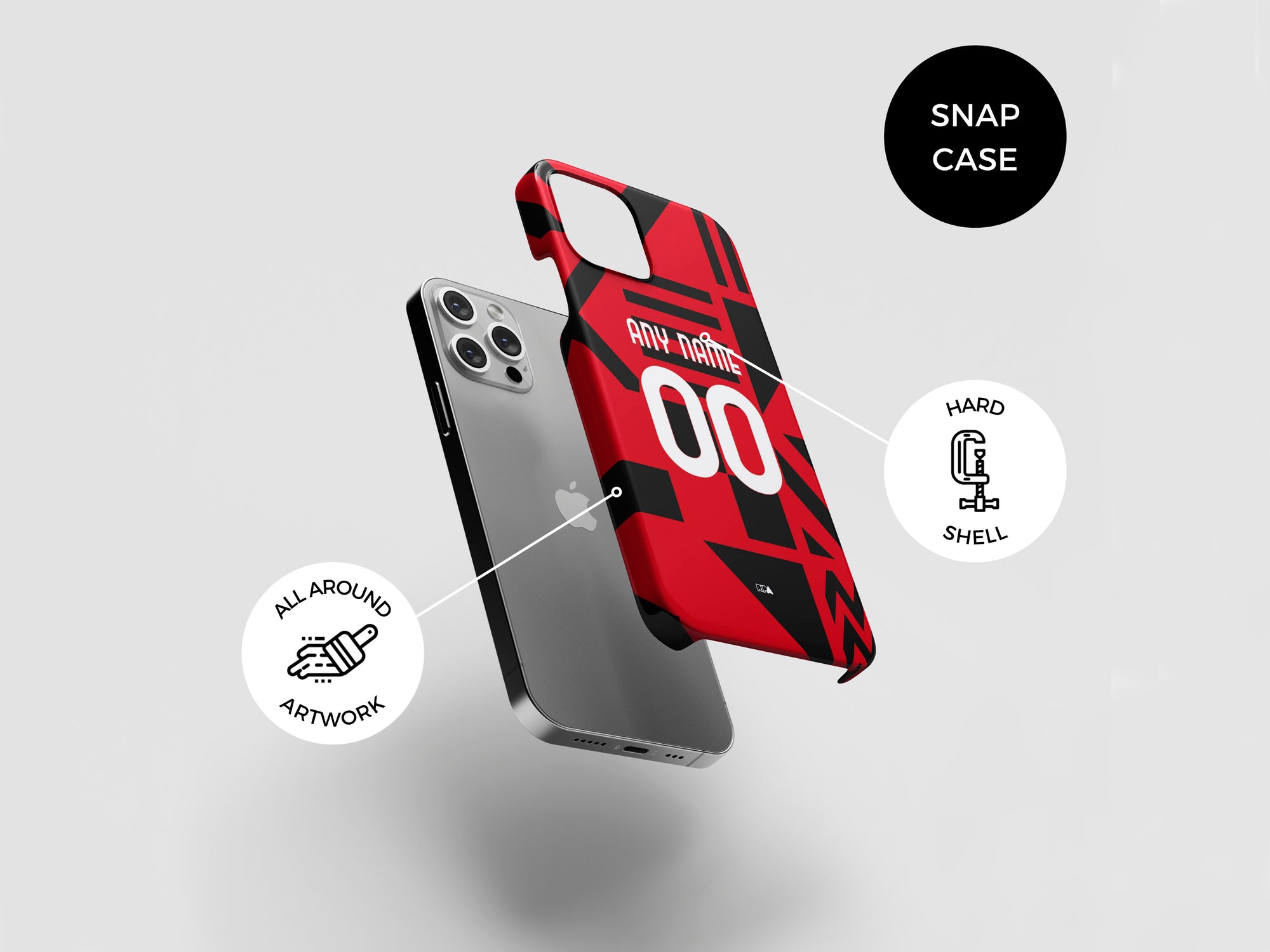 Milan Rossoneri 2022-23 Prematch Kit Phone Case