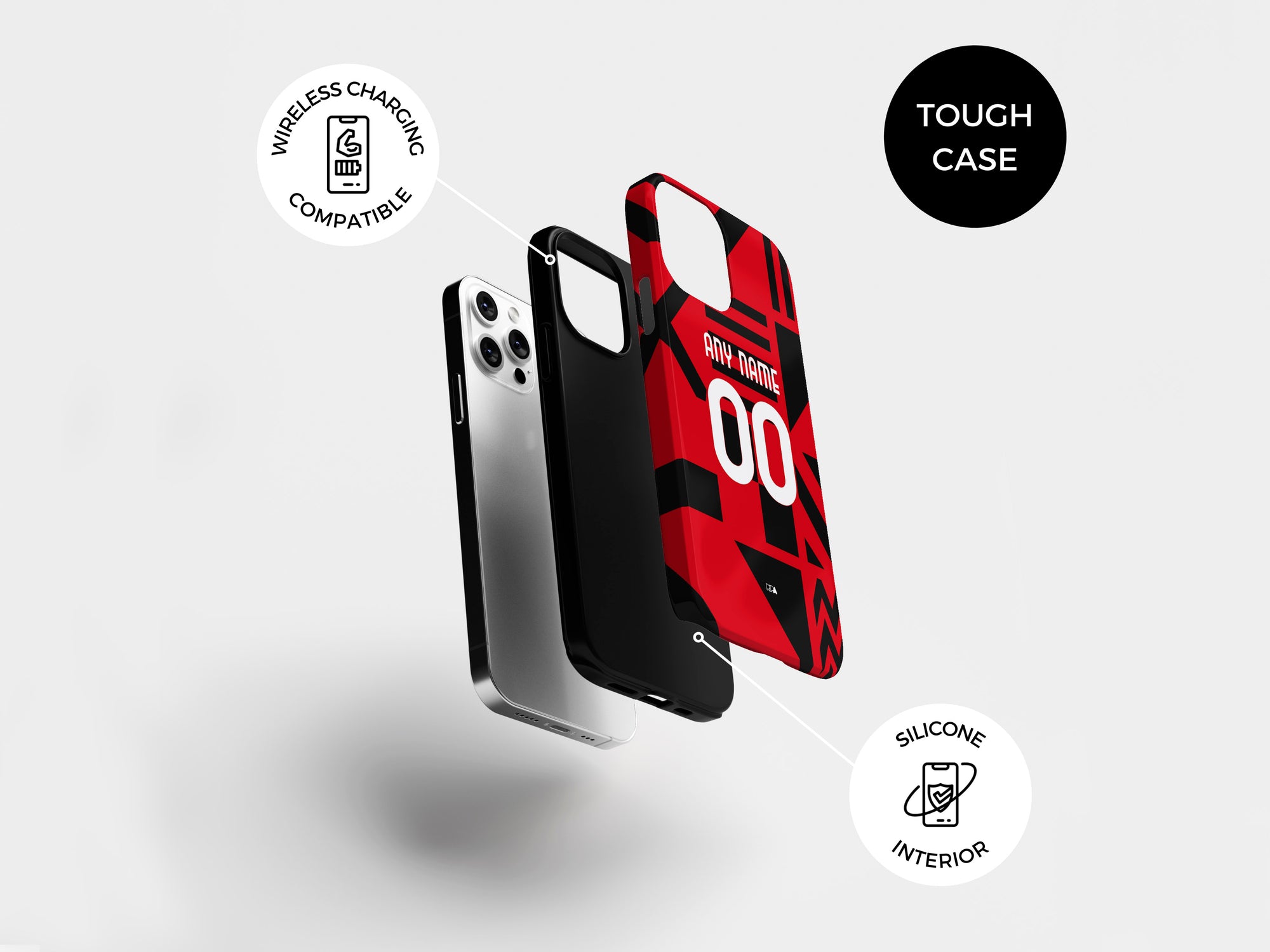 Milan Rossoneri 2022-23 Prematch Kit Phone Case