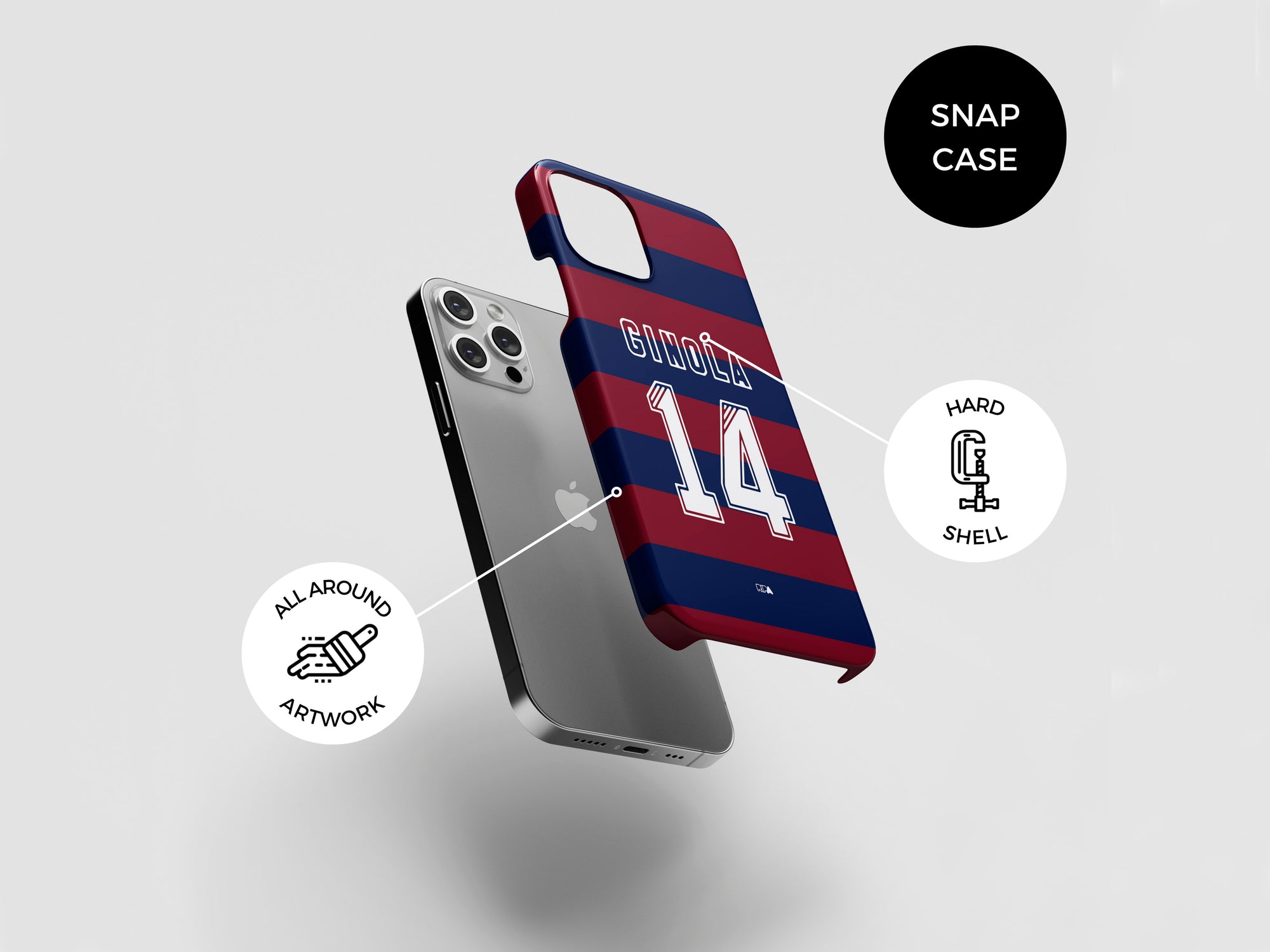 Newcastle The Magpies 1995-96 Away Kit Phone Case