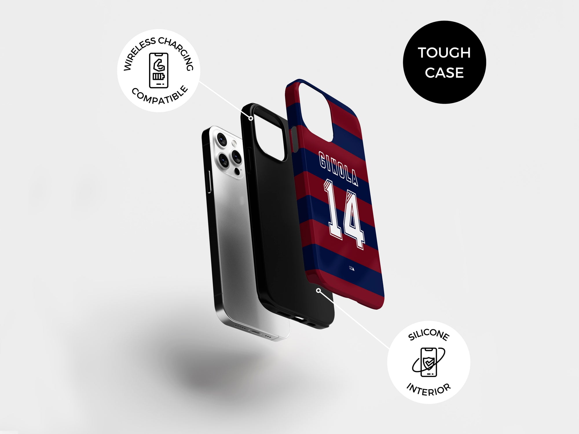 Newcastle The Magpies 1995-96 Away Kit Phone Case